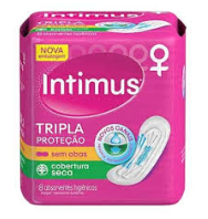 ABSORVENTE ÍNTIMUS COM ABAS COBERTURA SECA - 8UNI