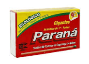 FÓSFOROS PARANÁ 9,5CM