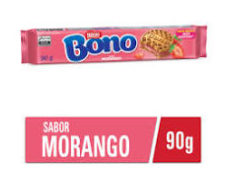 BONO BISCOITO RECHEADO MORANGO 90g
