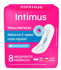 ABSORVENTE INTIMUS EXTRA SUAVE S/ ABAS 8UN
